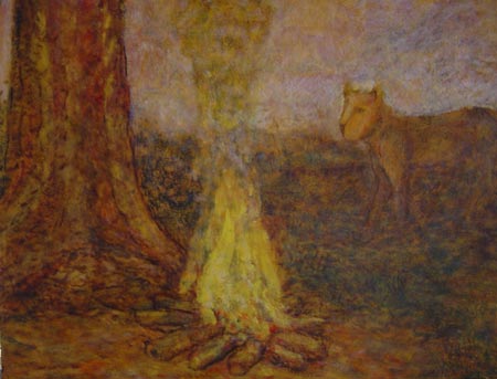 lioness fire tree