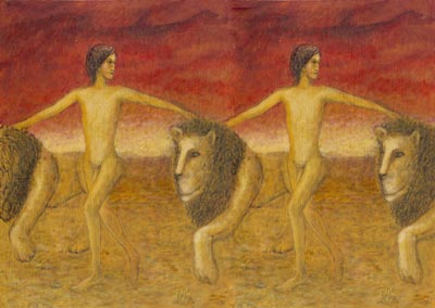 man w/ lions by austin manchester