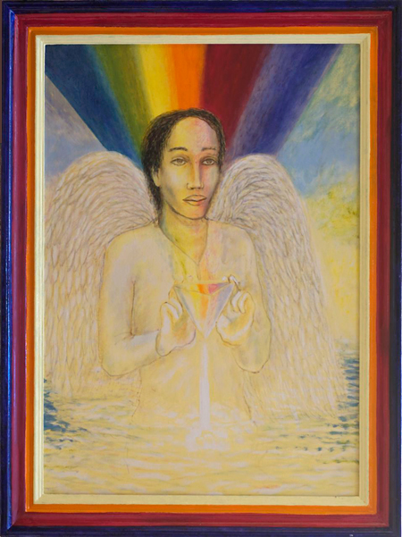 Angel with Canvas