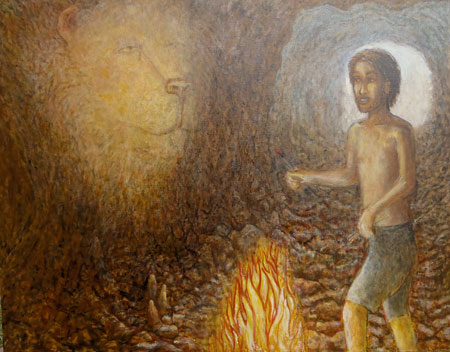 Cave Painting Lion Spirit