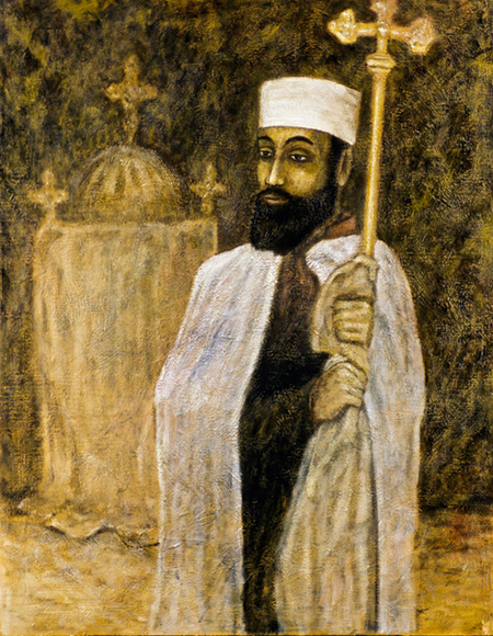 Ethiopian Priest with Ark of the Covenant